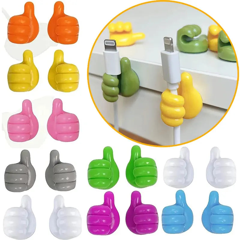 Multifunction Self Adhesive Thumb Hook(9 colors/set)