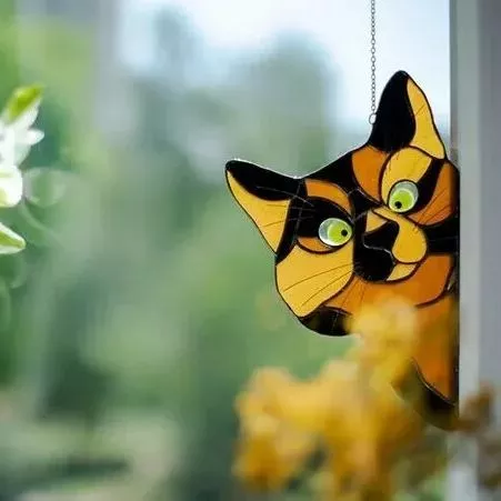 Great Black Friday Sale🔥-Peeking Cat Window Hanger