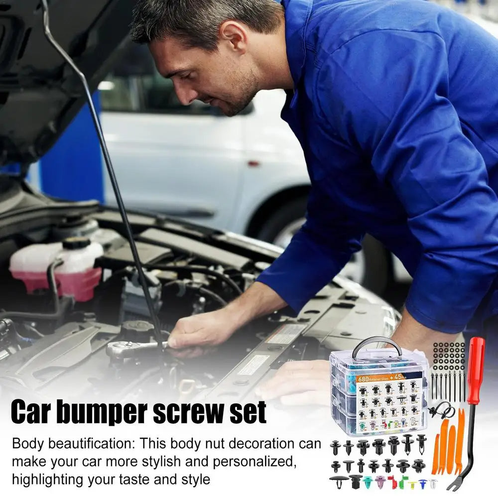 Universal Car Retainer Clips & Fastener Remover Set