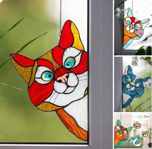 Great Black Friday Sale🔥-Peeking Cat Window Hanger