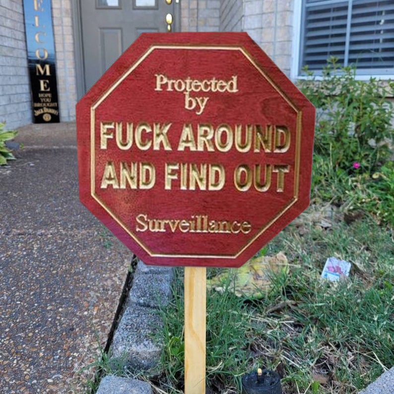 Security Sign-Funny Yard Signs