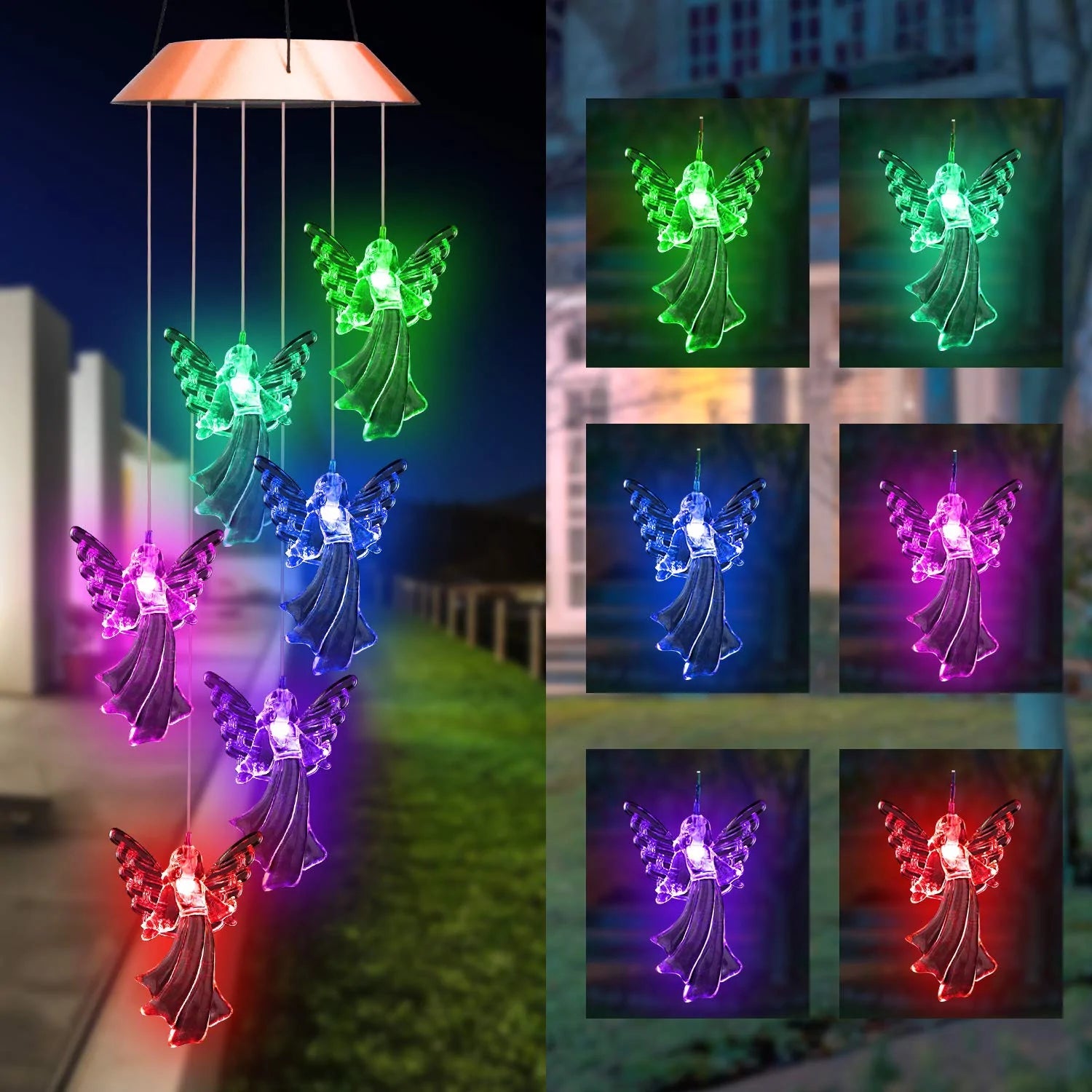 2022 Solar Powered Wind Chimes Lights