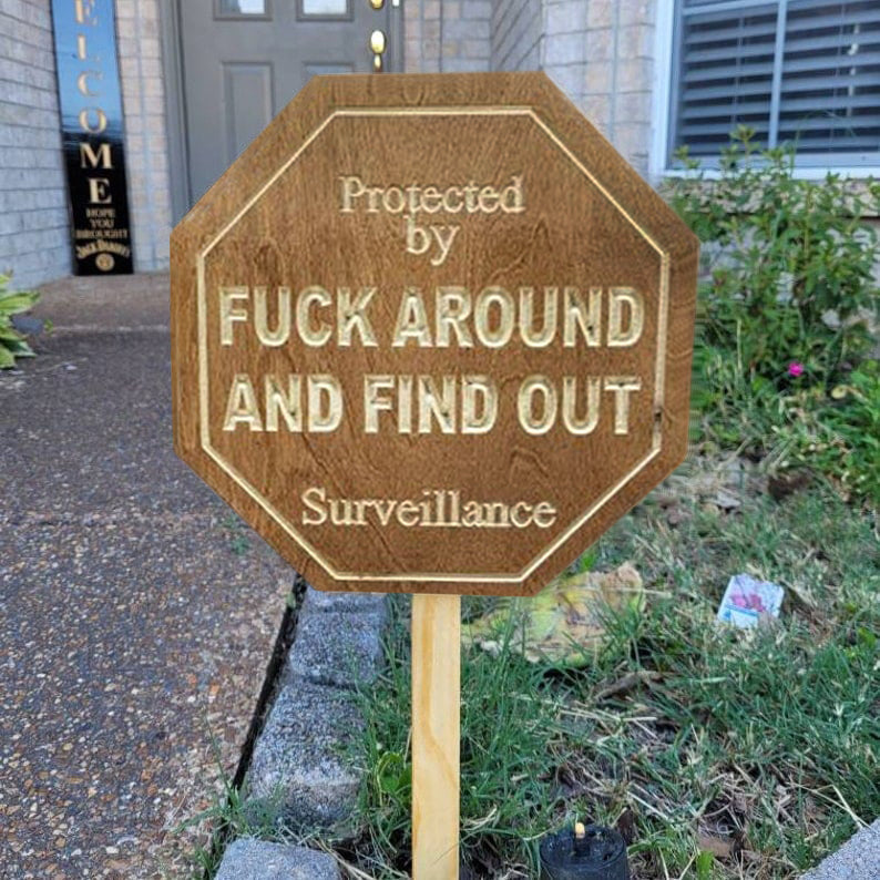 Security Sign-Funny Yard Signs