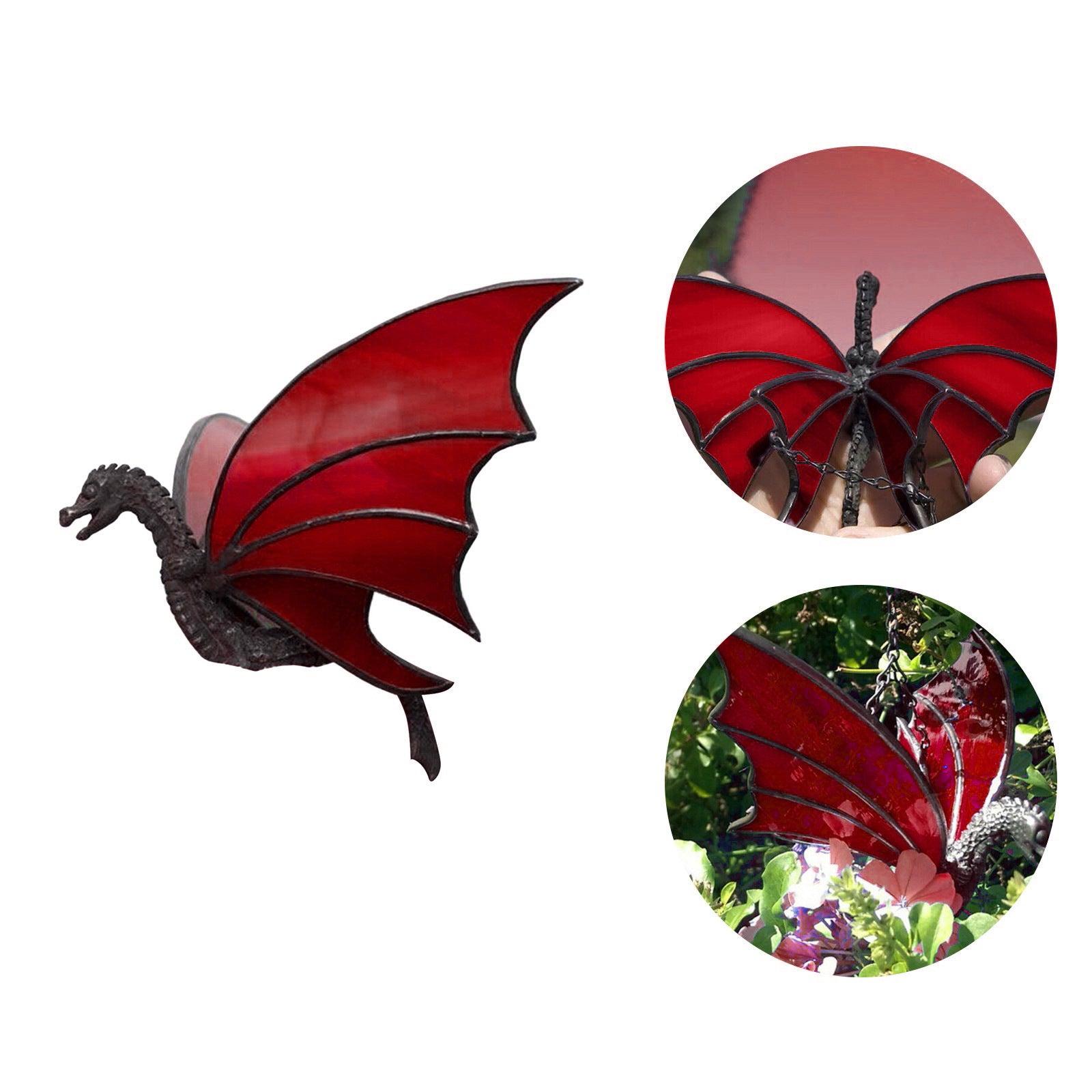 Colorful Stained Hanging Dragon Decoration