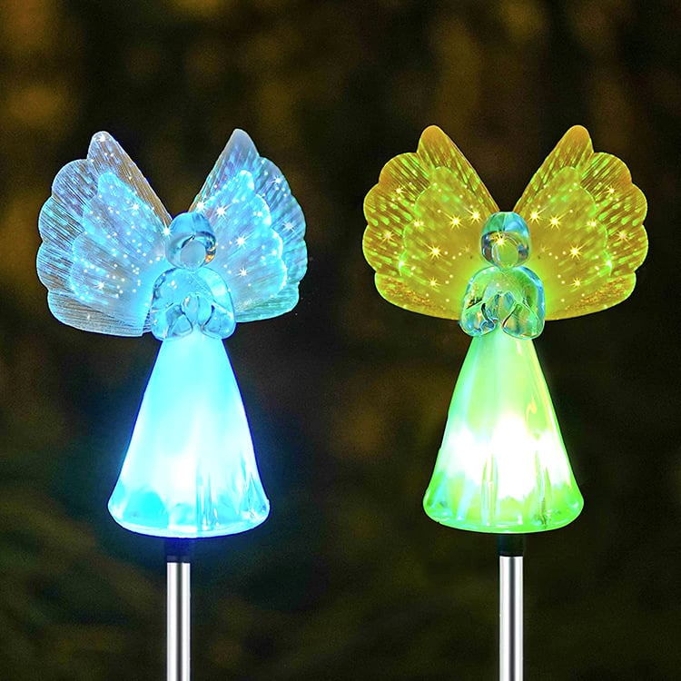 Solar-Powered Angel Lights Memorial Gifts