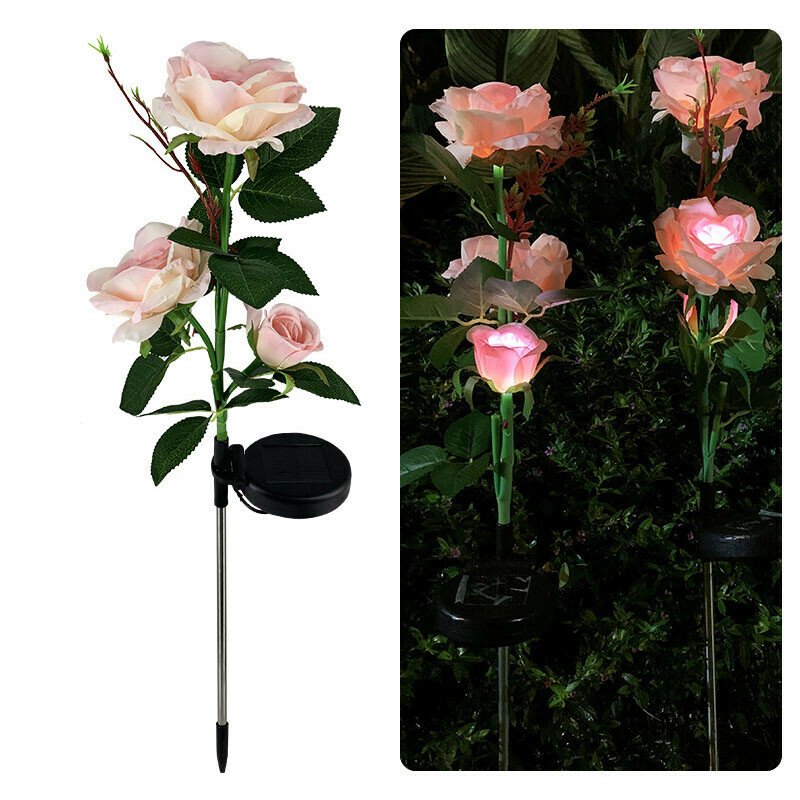 SOLAR🌹SPRING ROSE GARDEN STAKE LIGHTS