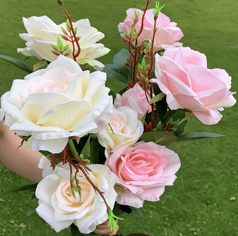 SOLAR🌹SPRING ROSE GARDEN STAKE LIGHTS