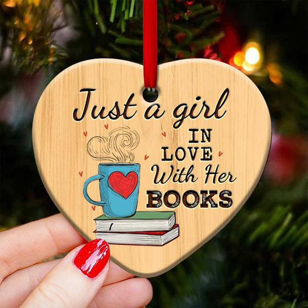 Christmas Decoration-Book Lovers Heart Ornament