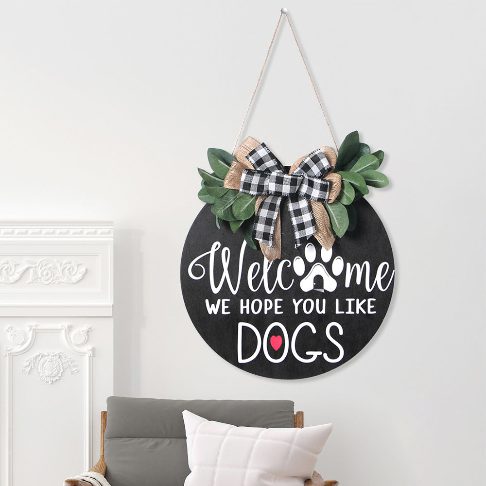 HOPE YOU LIKE DOGS WREATH