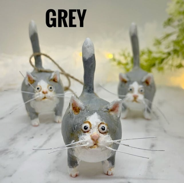 🔥Black Friday Sale -🎁Kitty Ciniature Sculpture