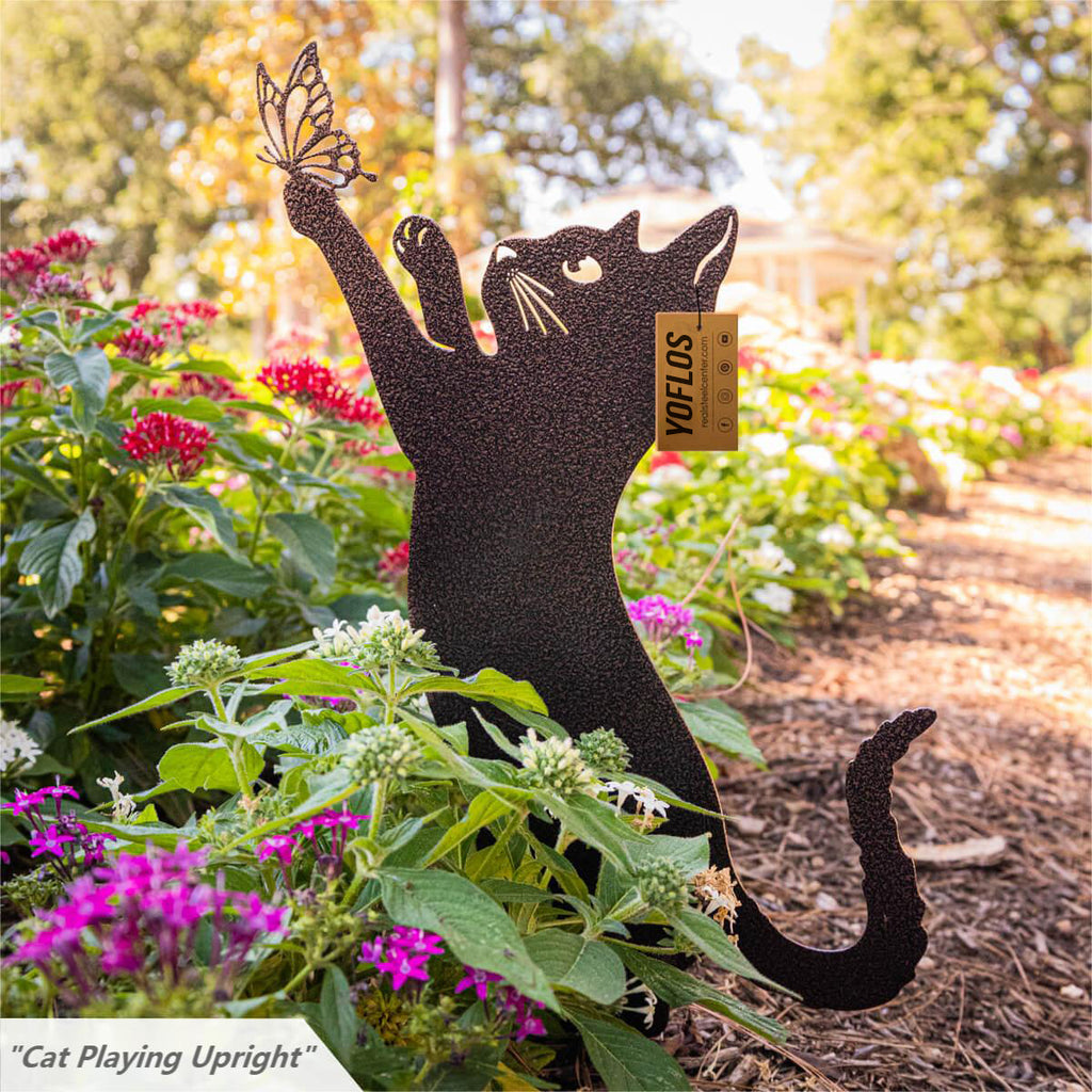 (🔥Last Day Promotion-SAVE 50% OFF) Adorable Metal Cats Decor -Garden 