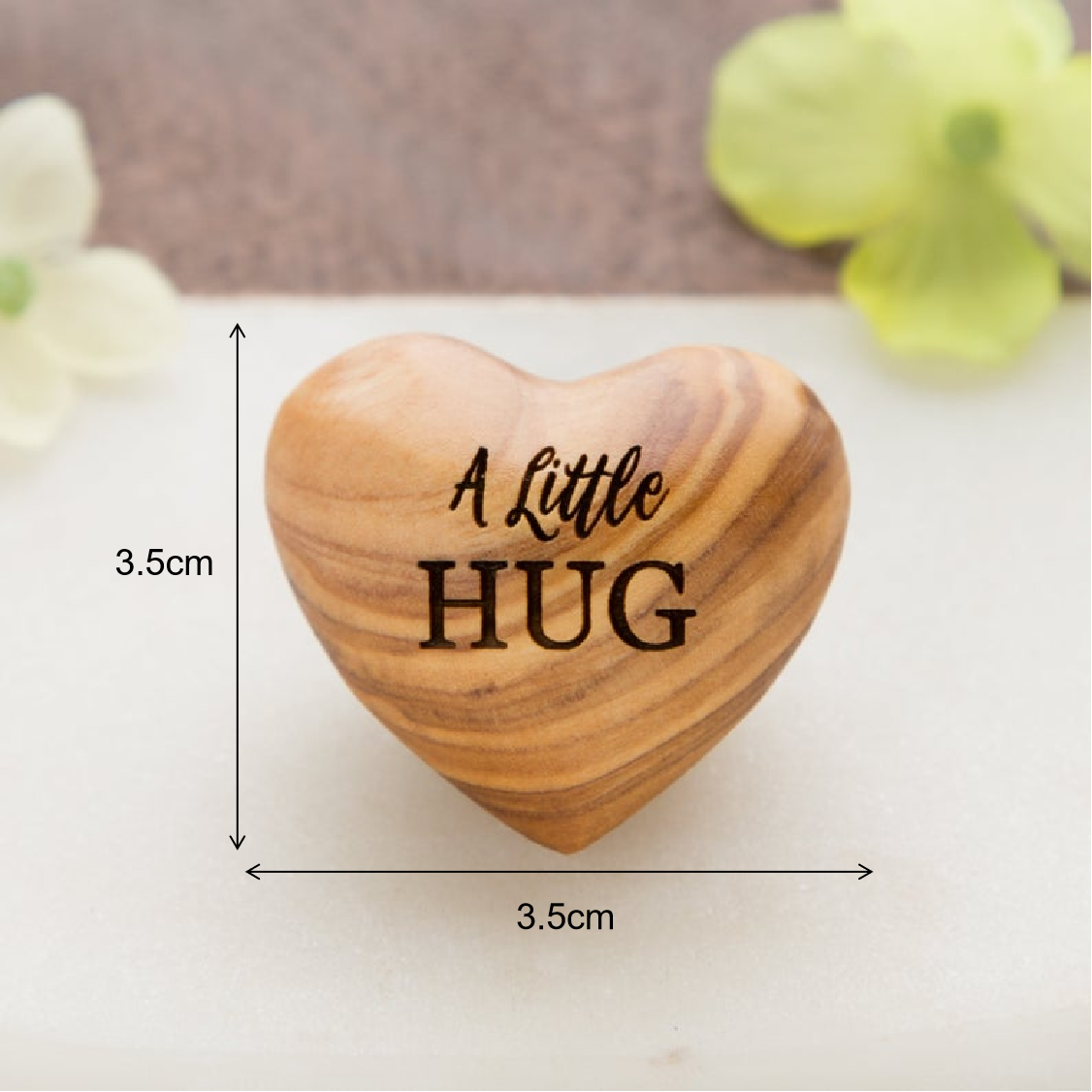 Pocket Hug Wooden Heart Token