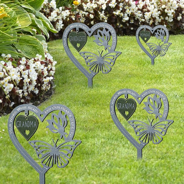 Memorial Gift Butterfly Ornament Garden Plaque