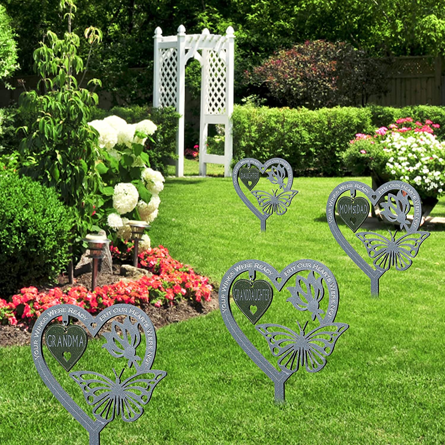 Memorial Gift Butterfly Ornament Garden Plaque
