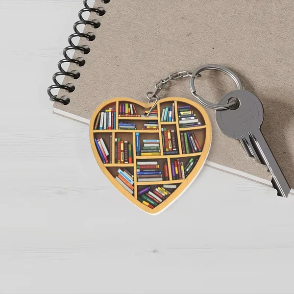 2022 Book Lovers Heart Ornament