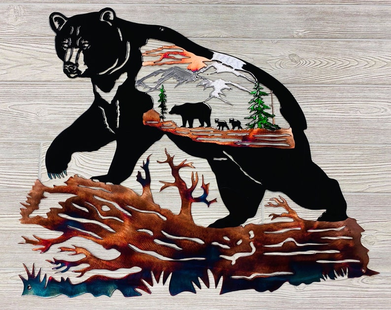 SOLO MALLARD HUNTING & TROUT FISHING - METAL WALL ART