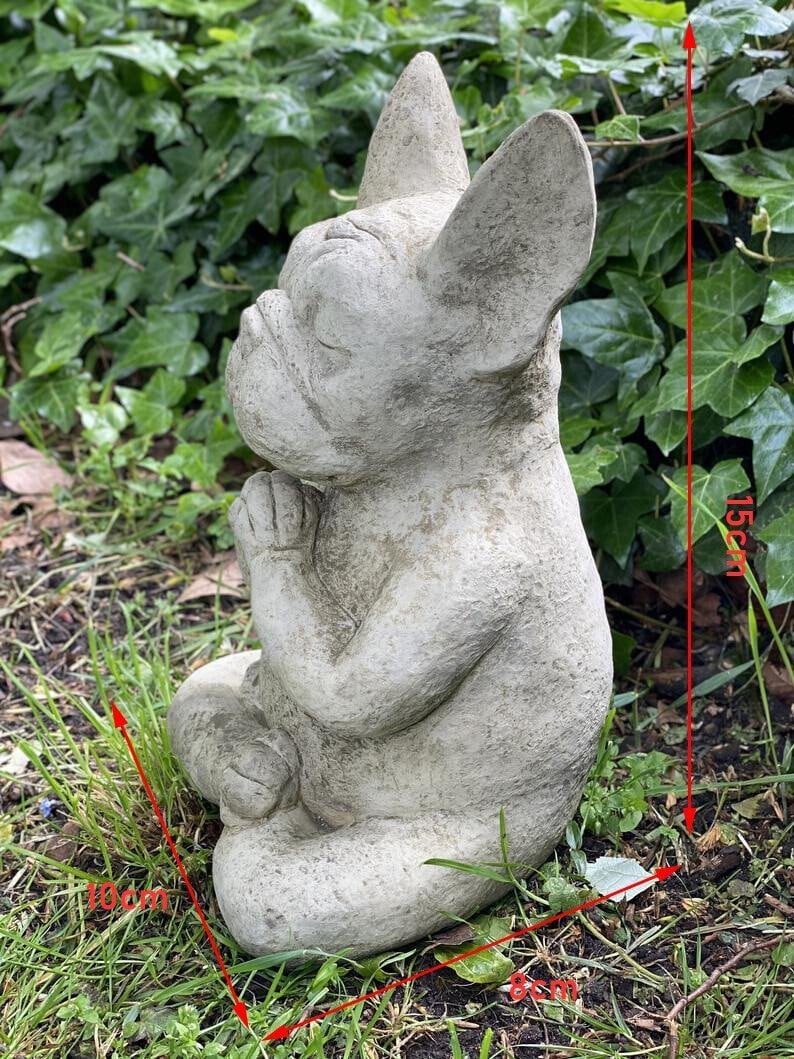 🔥Buy 2 Free Shipping🔥Meditating Sitting French Bulldog, French Bulldog Decor, Bull Dog Ornament