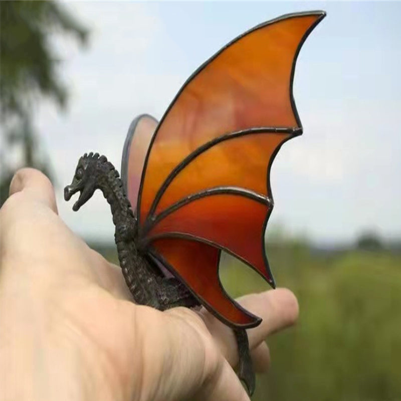 Colorful Stained Hanging Dragon Decoration