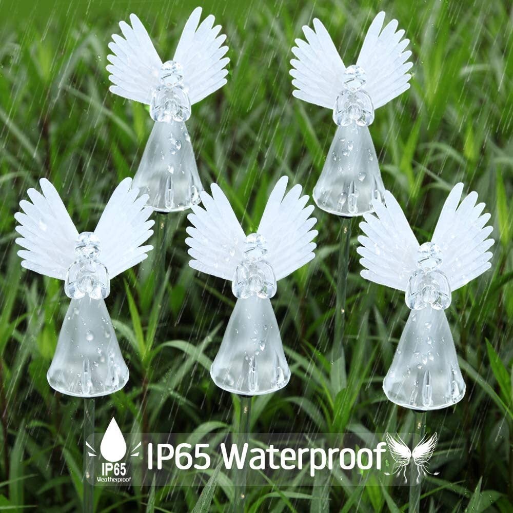 Memorial Gifts Solar-Powered Angel Lights