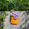 Hand Painted Metal Vase Wall Hanging Decoration