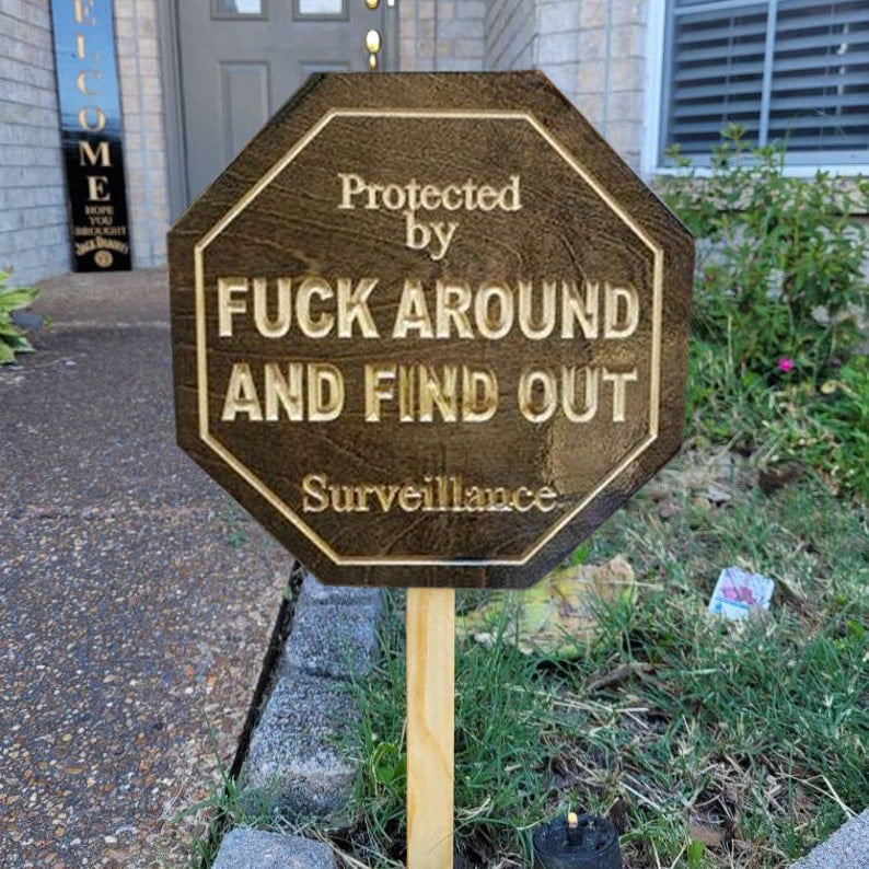 Security Sign-Funny Yard Signs