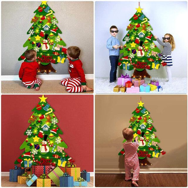 DIY Felt Christmas Tree Set