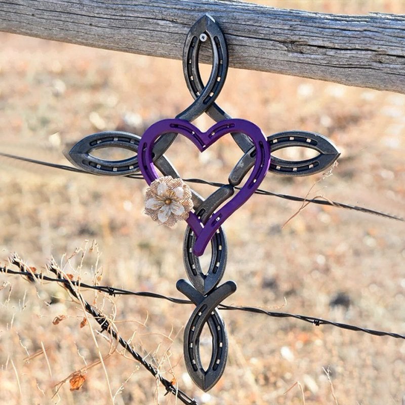 🔥Last Day 70% OFF🔥Natural Horsehsoe Cross with Heart - BUY 2 FREE SHIPPING