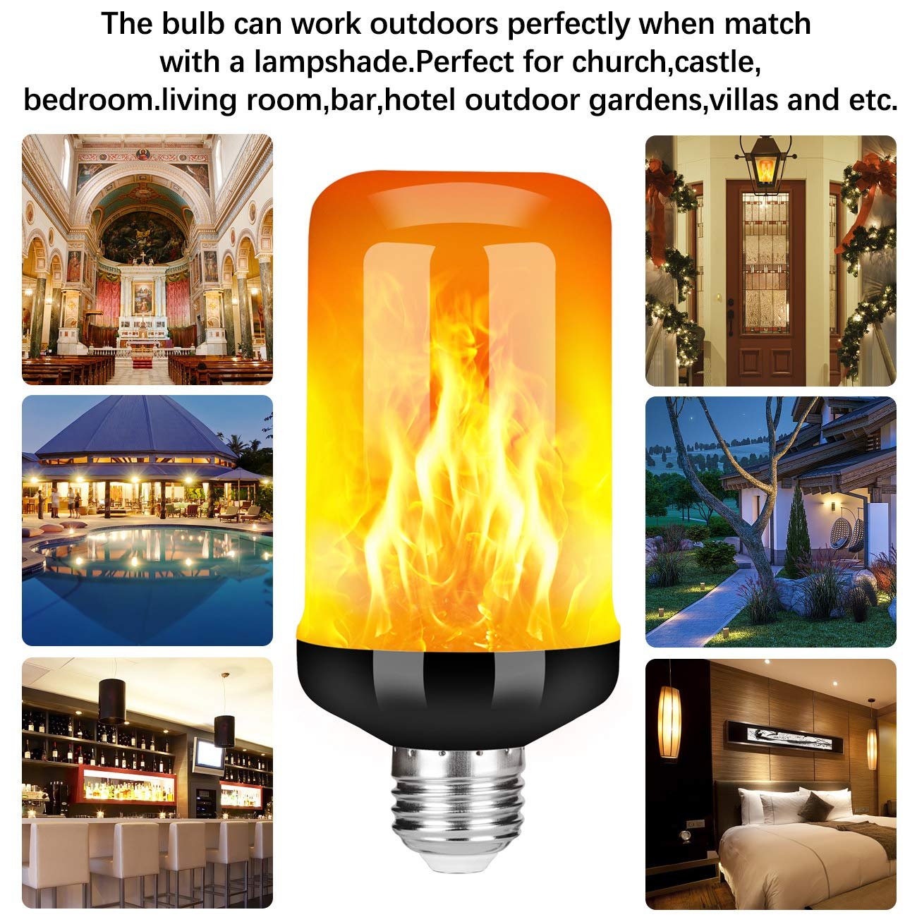 LED Flame Light Bulb With Gravity Sensing Effect