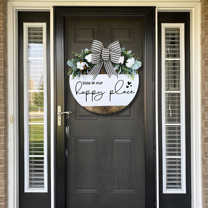 This is our happy place(Front Door Wreath)