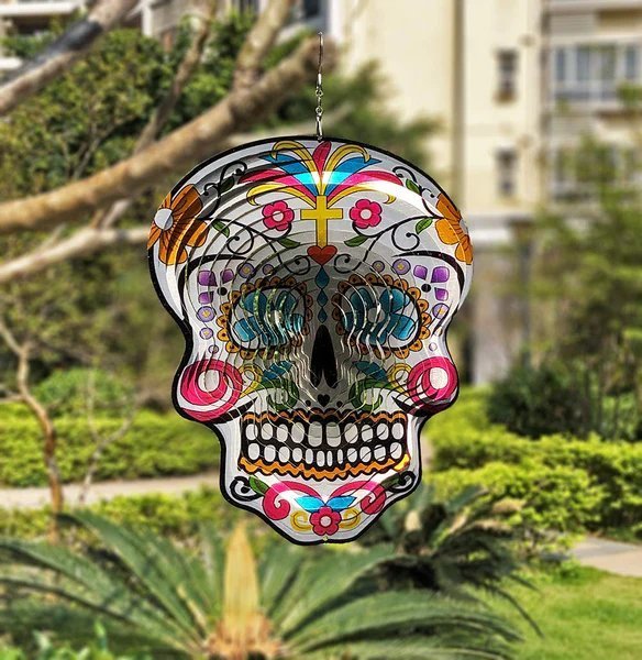  Sugar Skull Wind Spinners