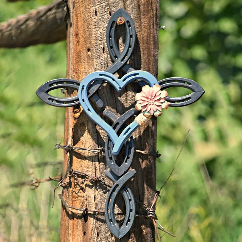 🔥Last Day 70% OFF🔥Natural Horsehsoe Cross with Heart - BUY 2 FREE SHIPPING