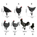 Chicken Yard Metal Art Decoration