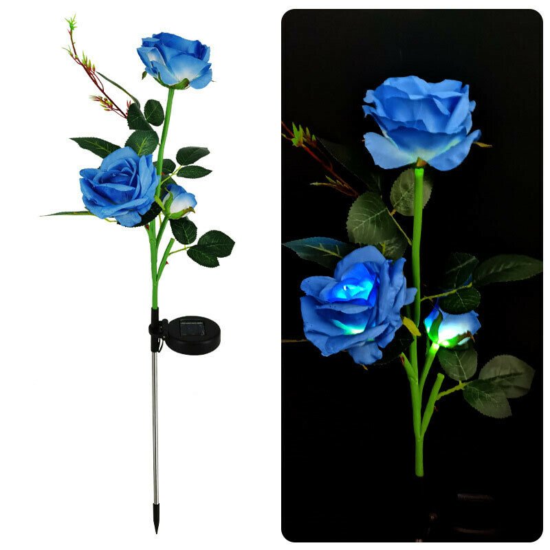 SOLAR🌹SPRING ROSE GARDEN STAKE LIGHTS