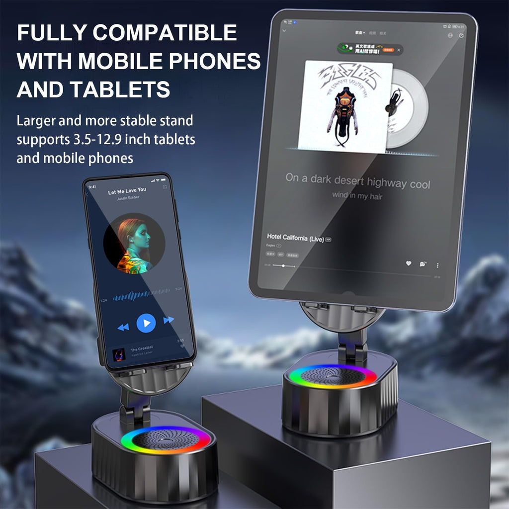 2024 Upgraded Cell Phone Stand with Induction Speaker/Power Bank/Atmosphere Light(50% OFF last day!!!)