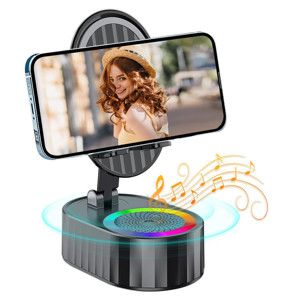 2024 Upgraded Cell Phone Stand with Induction Speaker/Power Bank/Atmosphere Light(50% OFF last day!!!)