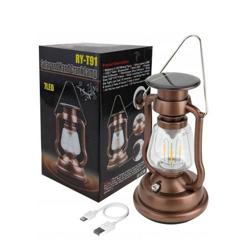 Vintage LED Solar And Hand Crank Lamp(50% OFF today!!!)