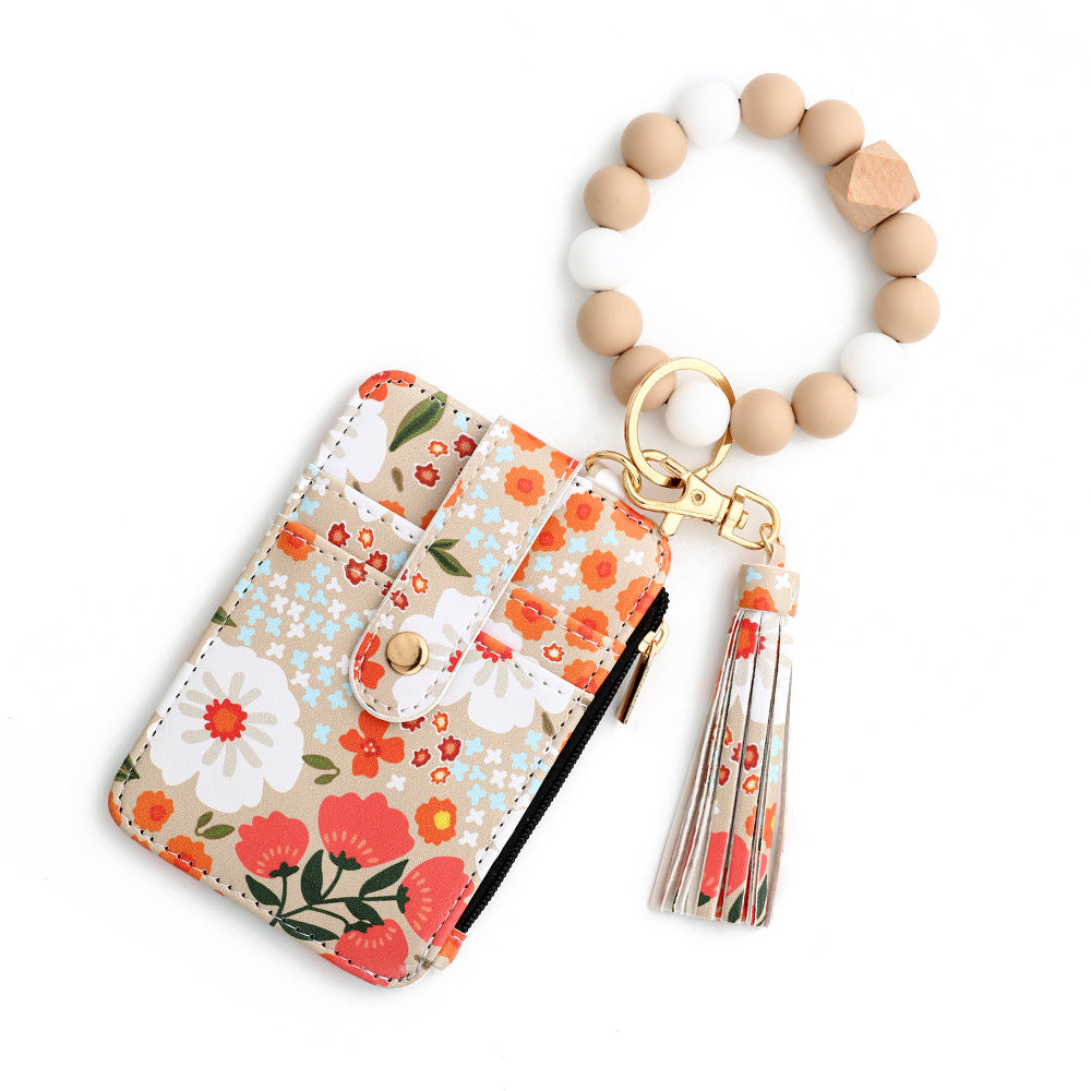 2024 New Women's Floral Keychain Wristlet Wallet(30% OFF Today!!!)