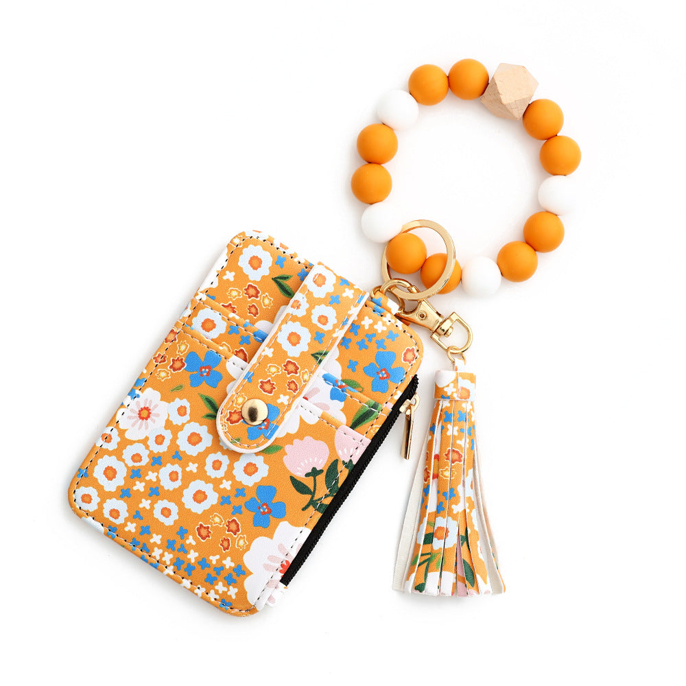 2024 New Women's Floral Keychain Wristlet Wallet(30% OFF Today!!!)