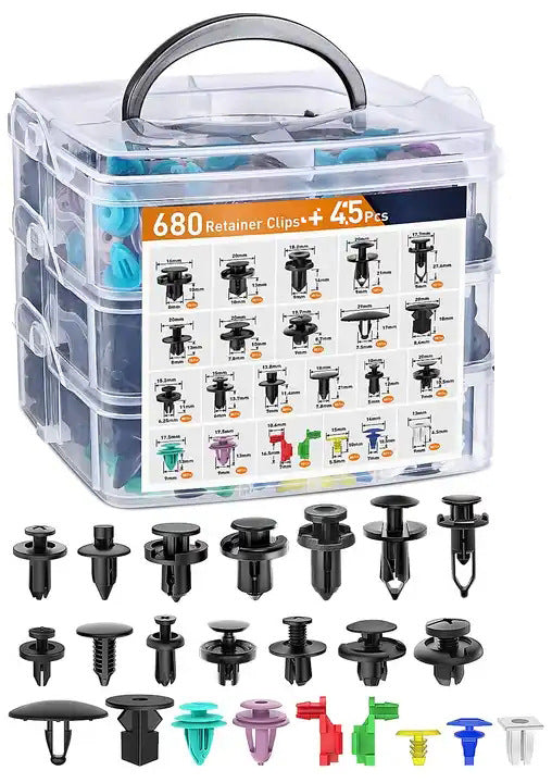 Universal Car Retainer Clips & Fastener Remover Set