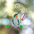 🐦Hummingbird stained glass window hangings Christmas gift Stained glass bird suncatcher