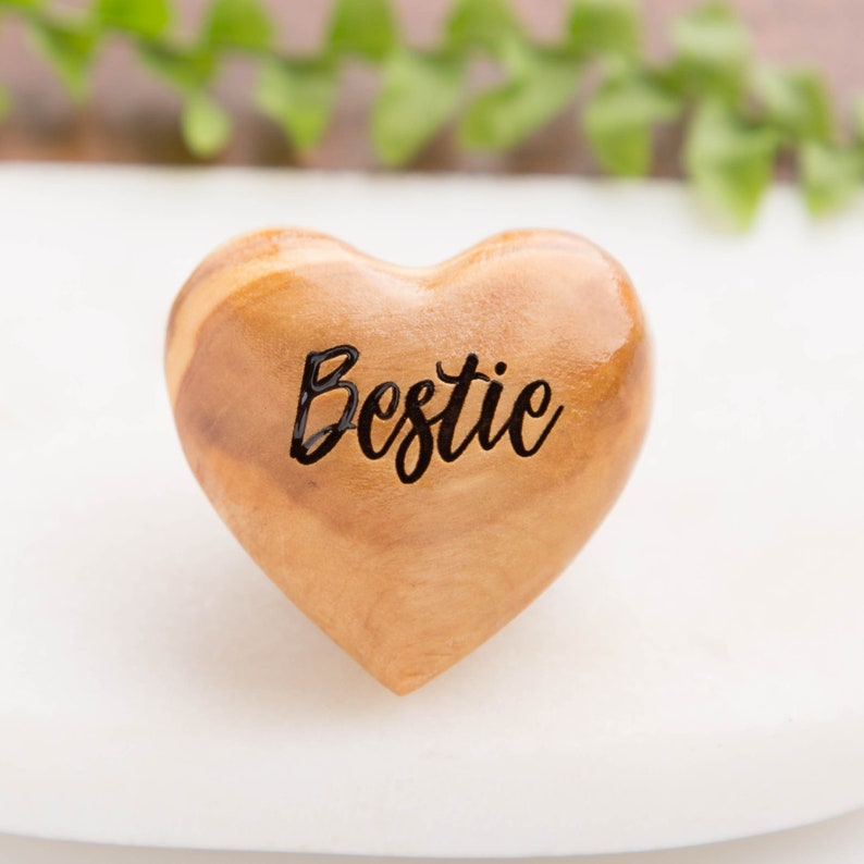 Pocket Hug Wooden Heart Token