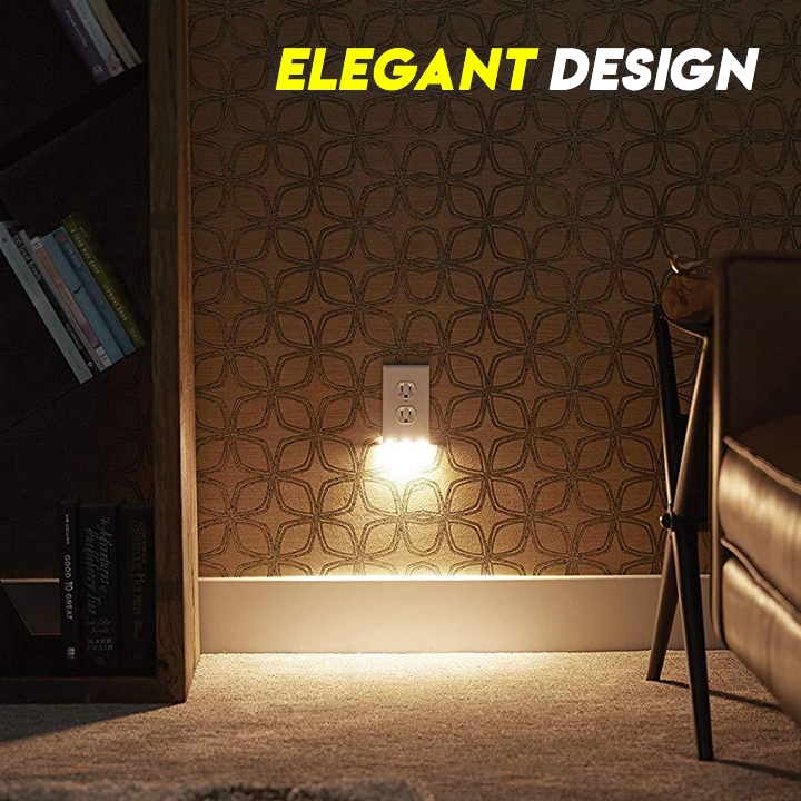 Outlet Wall Plate With LED Night Lights