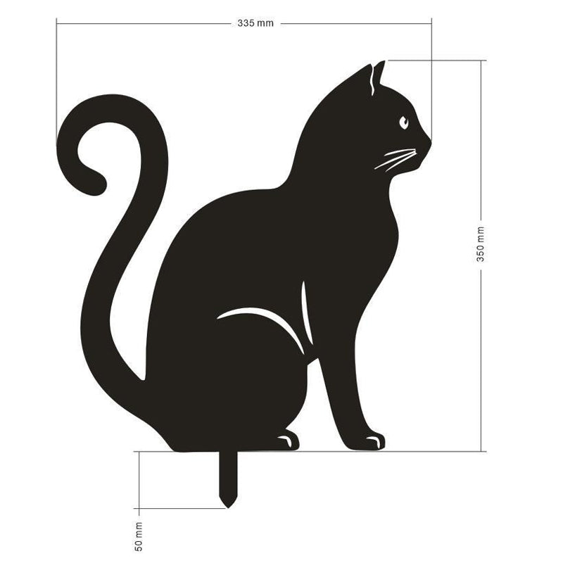 Metal Garden Cat Decoration