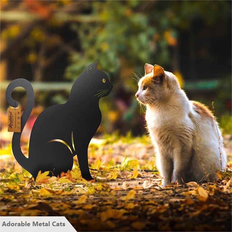 (🔥Last Day Promotion-SAVE 50% OFF) Adorable Metal Cats Decor -Garden 