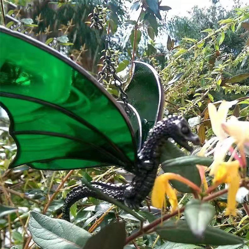 Colorful Stained Hanging Dragon Decoration