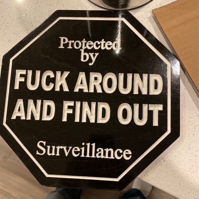 Security Sign-Funny Yard Signs