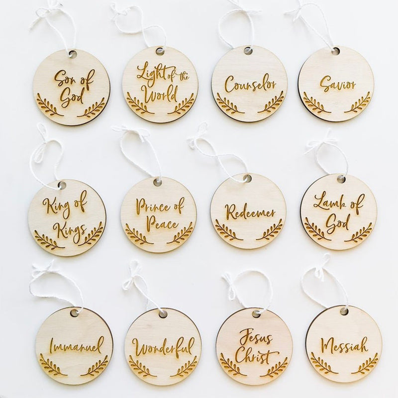 Names of Jesus Christ Ornaments