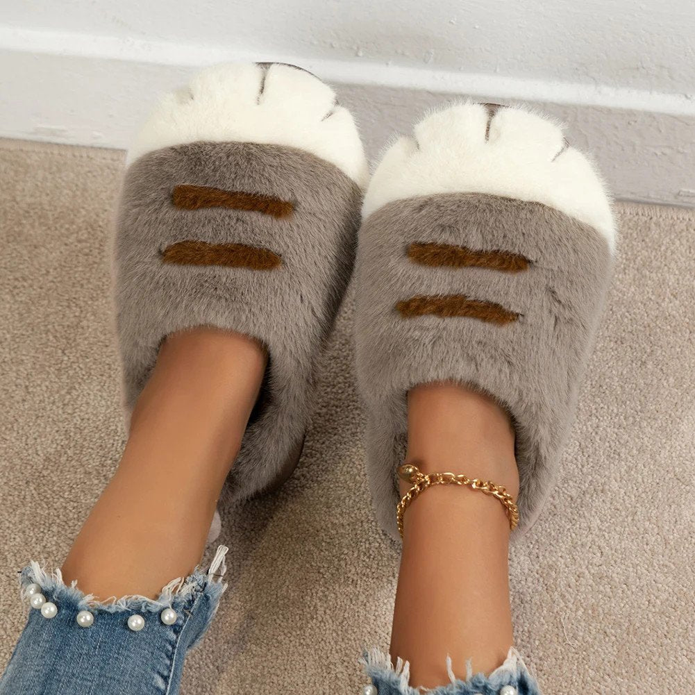 2024 New Cute Cat Paw Slippers