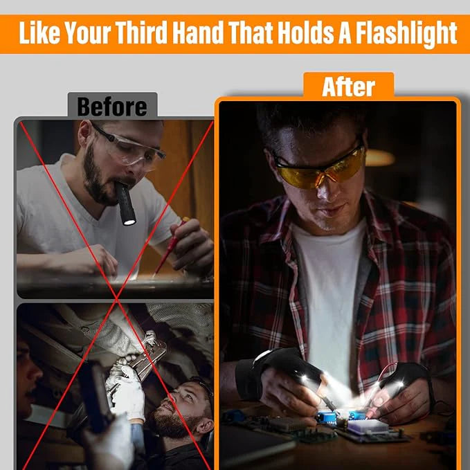 LED Flashlight Waterproof Gloves(50% OFF Last Day!!!)