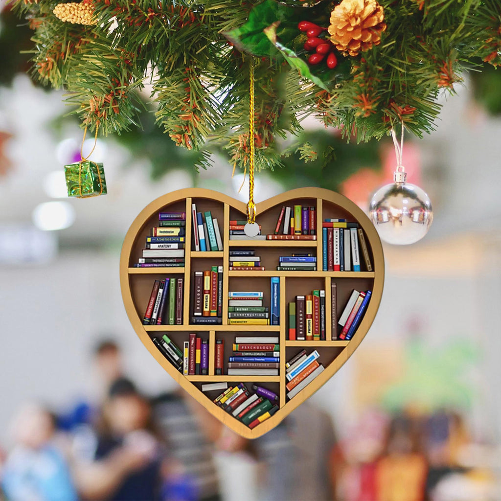 2022 Book Lovers Heart Ornament